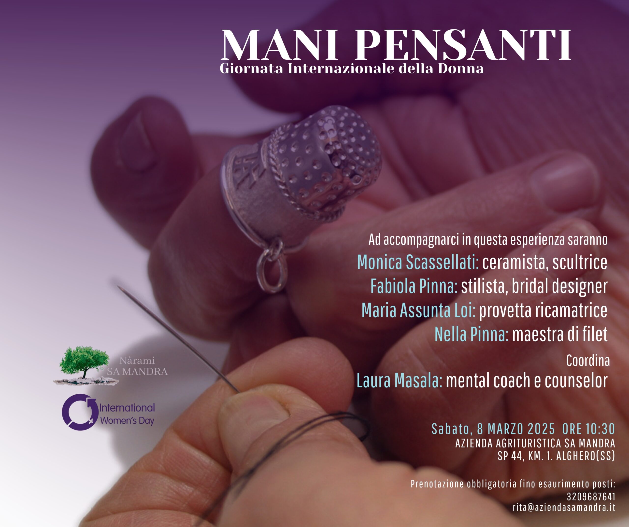 Mani pensanti 8 Marzo 2025 Sa Mandra